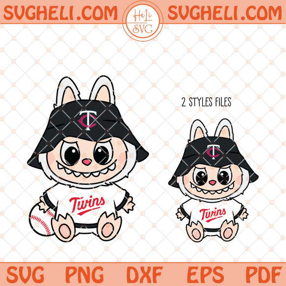Labubu Minnesota Twins Svg Labubu MLB Baseball Svg Png Dxf Eps Files