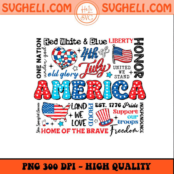 1776 America Png America Coquette Bow Png Land of The Free Png Sublimation Files