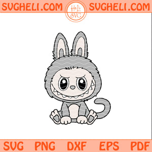 Labubu Monkey Svg Funny Labubu Svg Cute Labubu Monkey Svg Png Dxf Eps Pdf Files