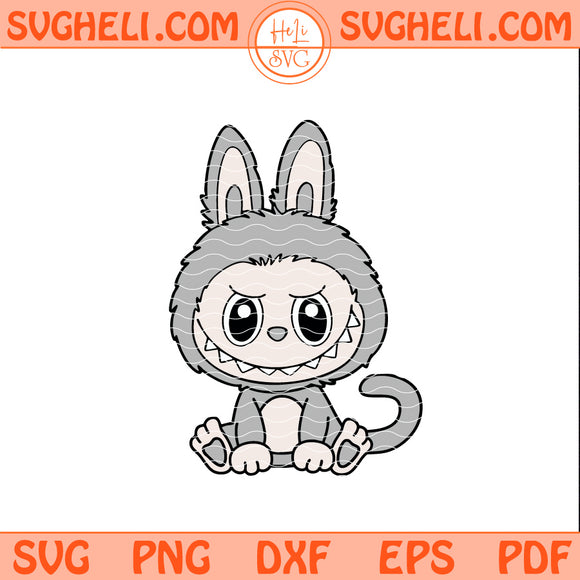 Labubu Monkey Svg Funny Labubu Svg Cute Labubu Monkey Svg Png Dxf Eps Pdf Files