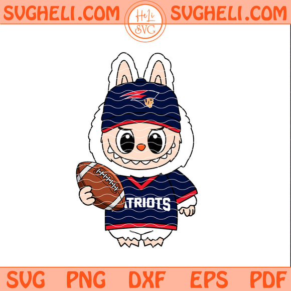 Labubu New England Patriots NFL Svg Labubu Patriots NFL Svg Png Dxf Eps Pdf Files