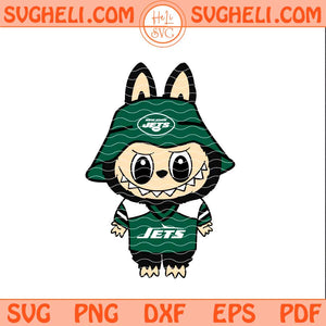 Labubu New York Jets Football Svg Labubu NFL Svg Png Dxf Eps Files