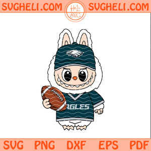Labubu Philadelphia Eagles NFL Svg Labubu Eagles NFL Svg Png Dxf Eps Pdf Files