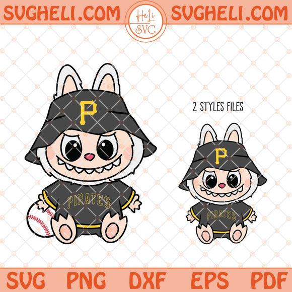 Labubu Pittsburgh Pirates Svg Labubu MLB Baseball Svg Png Dxf Eps Files