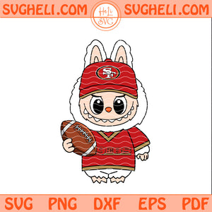 Labubu San Francisco 49ers NFL Svg 49ers NFL Svg Png Dxf Eps Pdf Files