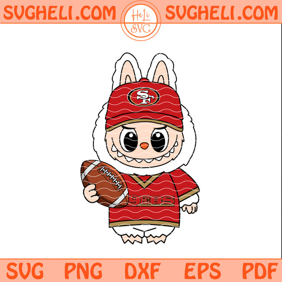Labubu San Francisco 49ers NFL Svg 49ers NFL Svg Png Dxf Eps Pdf Files