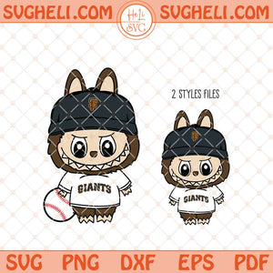 Labubu San Francisco Giants Baseball Svg Labubu MLB Svg Png Dxf Eps Files
