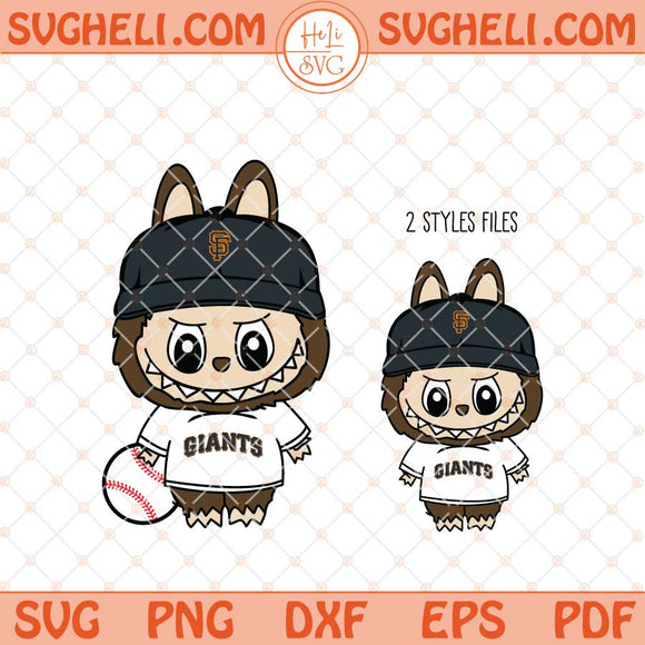 Labubu San Francisco Giants Baseball Svg Labubu MLB Svg Png Dxf Eps Files