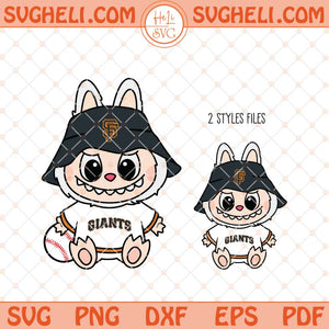 Labubu San Franciso Giants Svg Labubu MLB Baseball Svg Png Dxf Eps Files