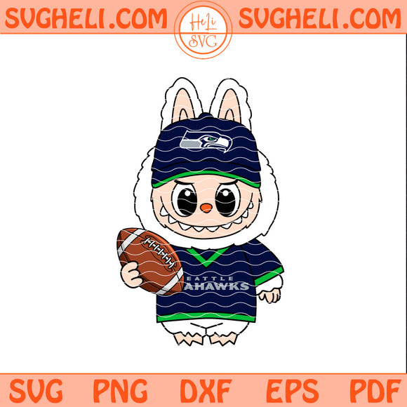 Labubu Seattle Seahawks NFL Svg Seattle Seahawks NFL Svg Png Dxf Eps Pdf Files
