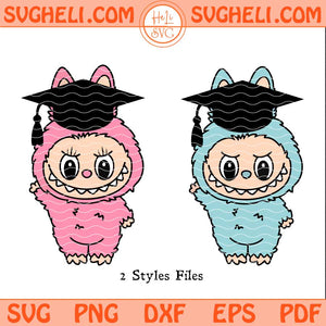 Labubu Senior 2026 Svg Labubu Graduation Cap Svg Labubu Svg Png Dxf Eps Files