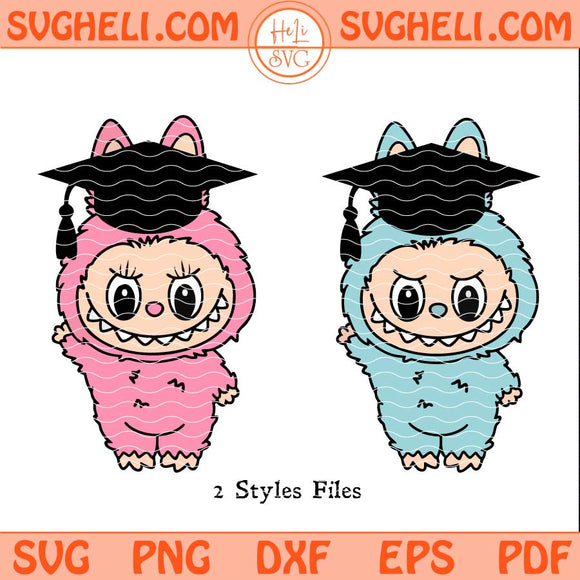 Labubu Senior 2026 Svg Labubu Graduation Cap Svg Labubu Svg Png Dxf Eps Files