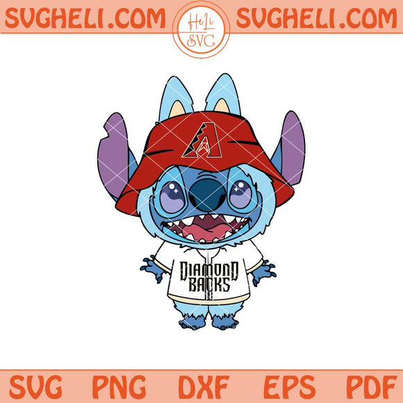 Labubu Stitch Arizona Diamondbacks Svg Labubu Diamondbacks Svg Png Dxf Eps Files