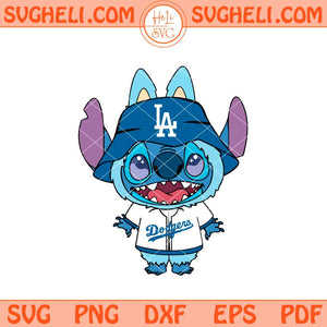 Labubu Stitch Los Angeles Dodgers Svg Labubu Dodgers MLB Svg Png Dxf Eps Files
