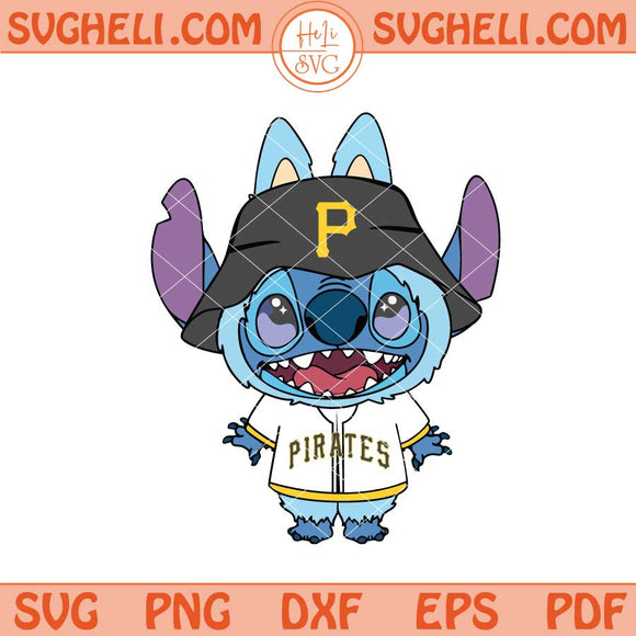 Labubu Stitch Pittsburgh Pirates Svg Labubu Pirates Svg Png Dxf Eps Files