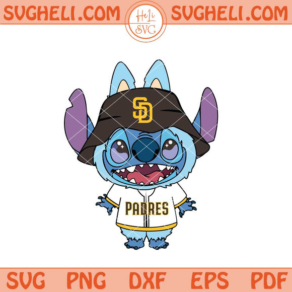 Labubu Stitch San Diego Padres Svg Labubu Padres Svg Png Dxf Eps Files