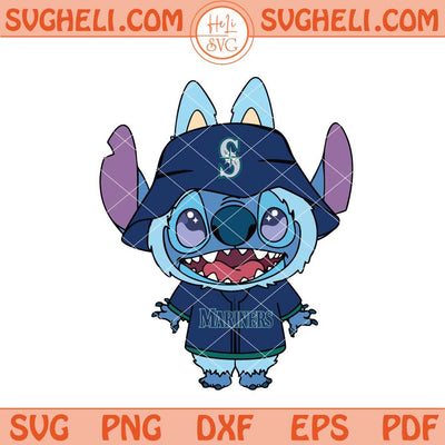 Labubu Stitch Seattle Mariners Svg Labubu Mariners Svg Png Dxf Eps Files