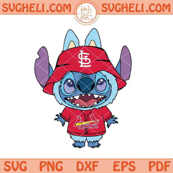 Labubu Stitch St Louis Cardinals Svg Labubu Cardinals Svg Png Dxf Eps Files