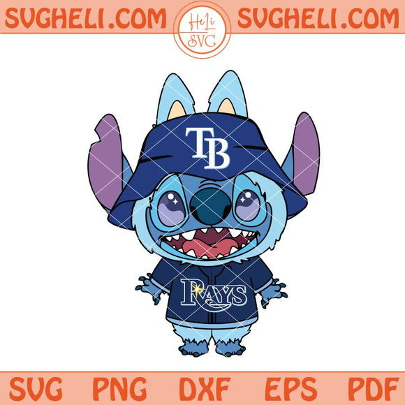 Labubu Stitch Tampa Bay Rays Svg Labubu Tampa Bay Rays Svg Png Dxf Eps Files