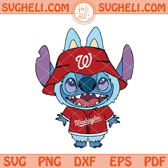 Labubu Stitch Washington Nationals Svg Labubu Washington Svg Png Dxf Eps Files