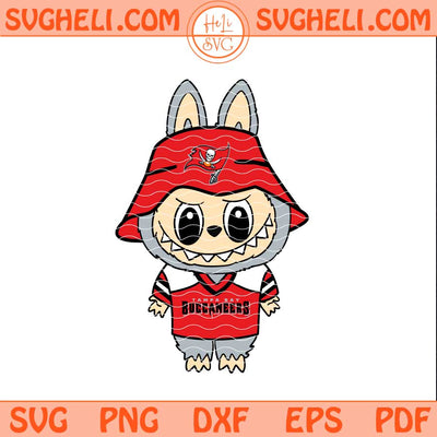 Labubu Tampa Bay Buccaneers Football Svg Labubu NFL Svg Png Dxf Eps Files