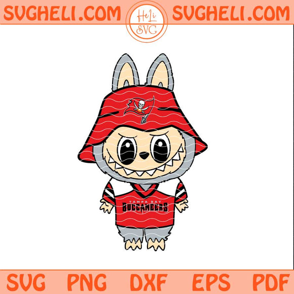 Labubu Tampa Bay Buccaneers Football Svg Labubu NFL Svg Png Dxf Eps Files