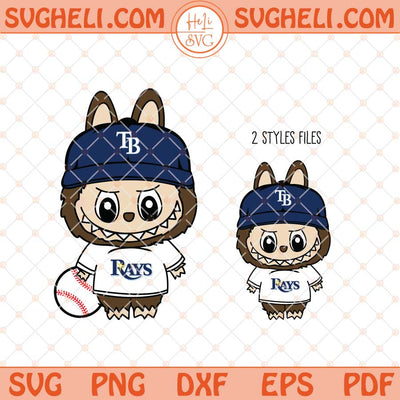 Labubu Tampa Bay Rays Baseball Svg Labubu MLB Svg Png Dxf Eps Files