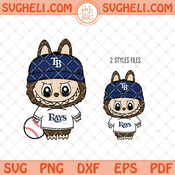 Labubu Tampa Bay Rays Baseball Svg Labubu MLB Svg Png Dxf Eps Files