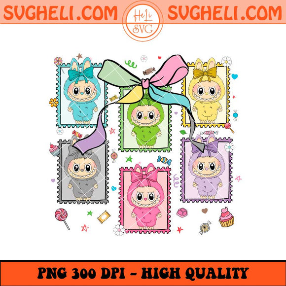 Labubu The Monsters Characters Png Labubu Team Png Sublimation Files