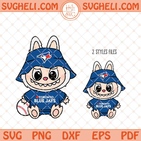 Labubu Toronto Blue Jays Svg Labubu MLB Baseball Svg Png Dxf Eps Files