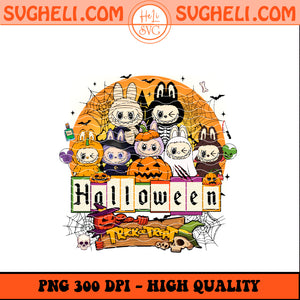 Labubu Trick Or Treat Png Spooky Treat Labubu Halloween Png