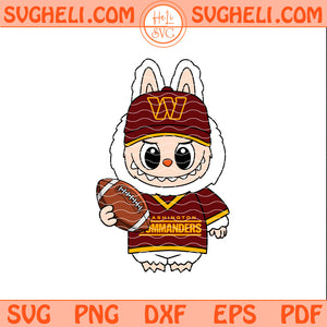 Labubu Washington Commanders NFL Svg Washington NFL Svg Png Dxf Eps Pdf Files