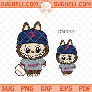 Labubu Washington Nationals Baseball Svg Labubu MLB Svg Png Dxf Eps Files