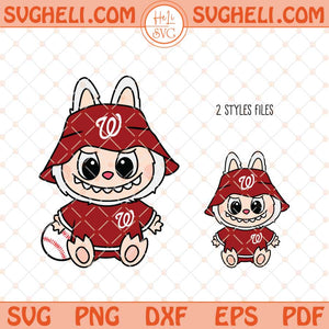 Labubu Washington Nationals Svg Labubu MLB Baseball Svg Png Dxf Eps Files