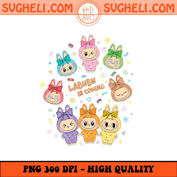Labubu is Coming Png Funny Labubu Png Cute Labubu Png Sublimation Files