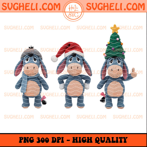 Latch Hook Yarn Crochet Christmas Eeyore Png