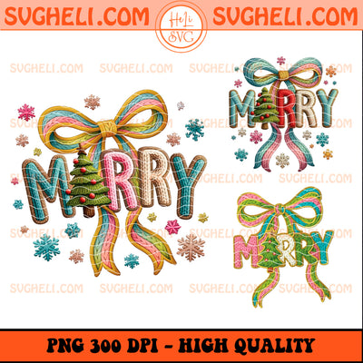 Latch Hook Yarn Crochet Christmas Floral Png Bundle