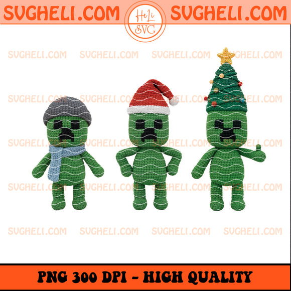 Latch Hook Yarn Crochet Christmas Minecraft Png