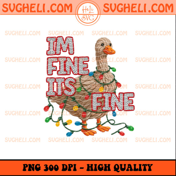 Latch Hook Yarn Crochet Goose Im Fine Its Fine Png