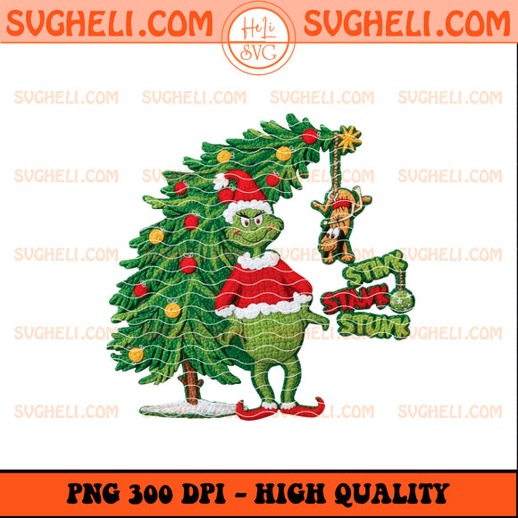 Latch Hook Yarn Crochet Grinch Christmas Tree Png