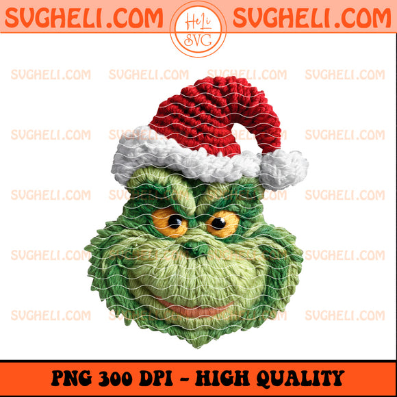 Latch Hook Yarn Crochet Grinch Png Grinch Crochet Png