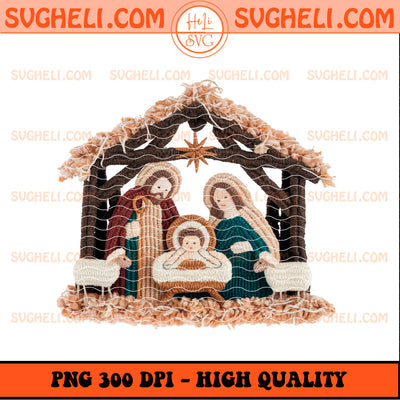 Latch Hook Yarn Crochet Jesus Holiday Xmas Png