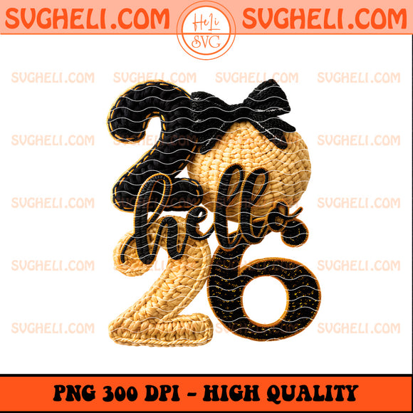 Latch Hook Yarn Crochet New Year Disco Ball 2026 Png