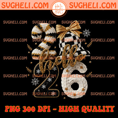 Latch Hook Yarn Crochet New year 2026 Png Hello 2026 Png