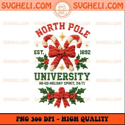 Latch Hook Yarn Crochet North Pole University Christmas Png