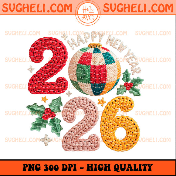 Latch Hook Yarn New Year Png Crochet Yarn Coquette 2026 Png