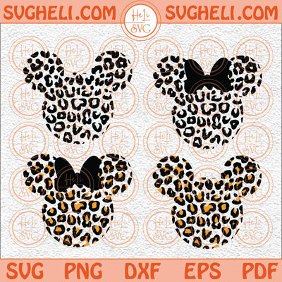 Leopard Mouse Svg Mouse Head Cheetah Leopard Svg Funny Mouse Svg Png Dxf Eps Files