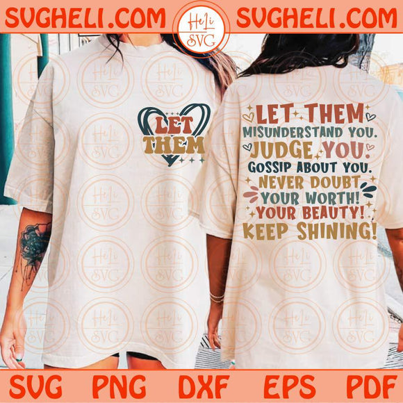 Let Them Svg Keep Shining Svg Motivational Svg Inspirational Svg Png Dxf Eps Files