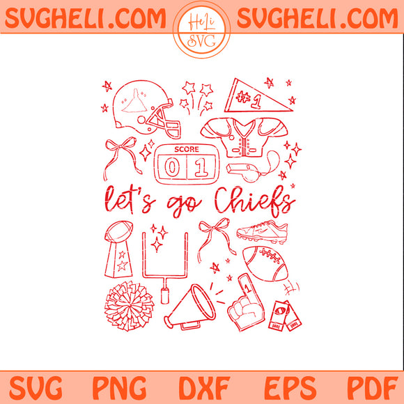 Let's Go Chiefs Svg Taylor Swift Football Svg