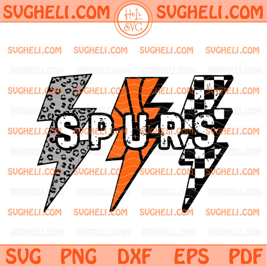 Lightning San Antonio Spurs Basketball Svg Spurs NBA Svg